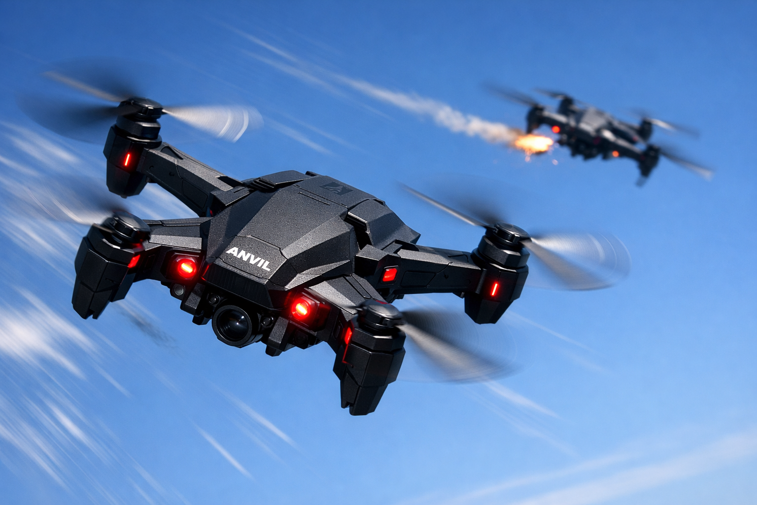 Anvil kinetic interceptor in flight