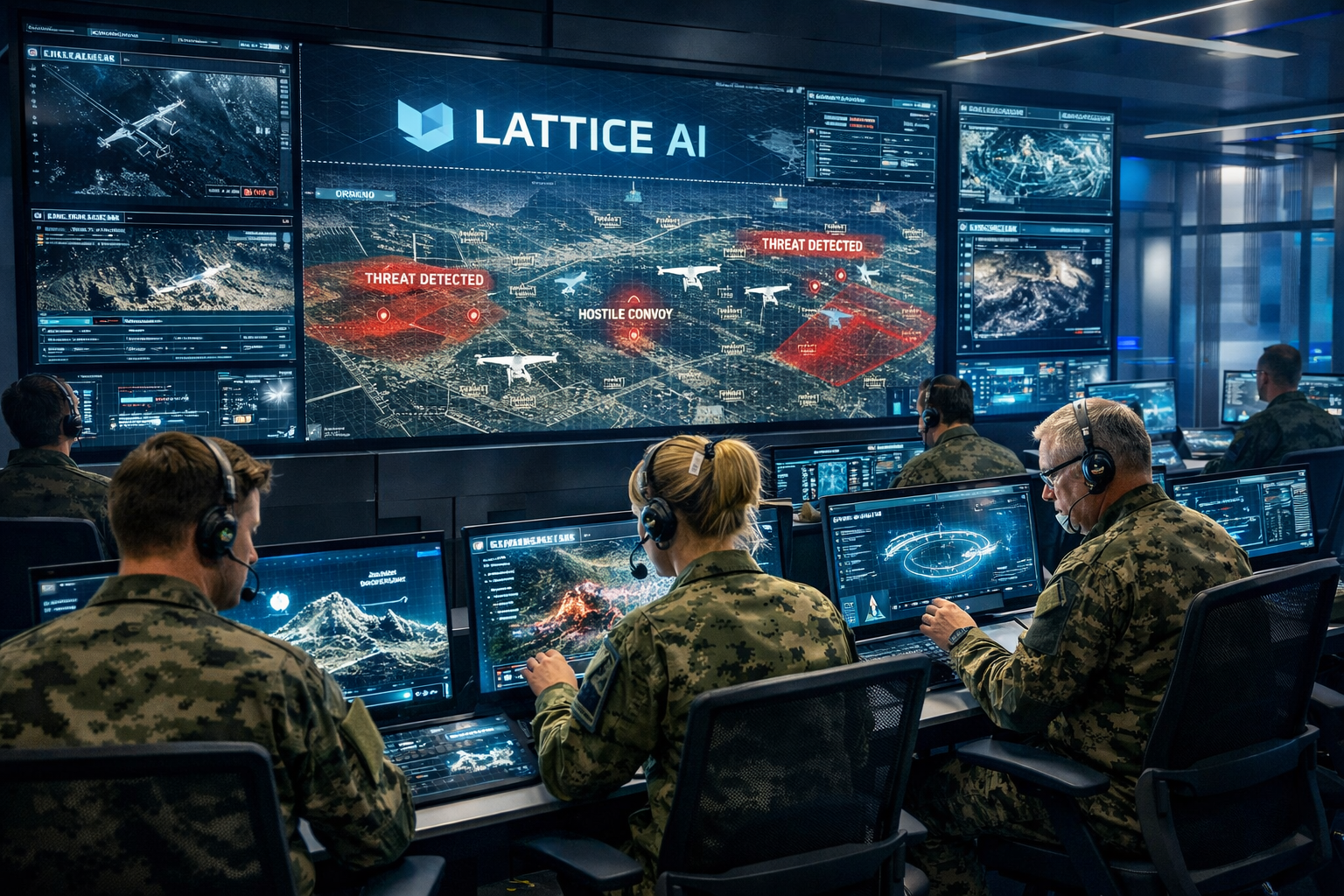Lattice operations center with integrated mission displays